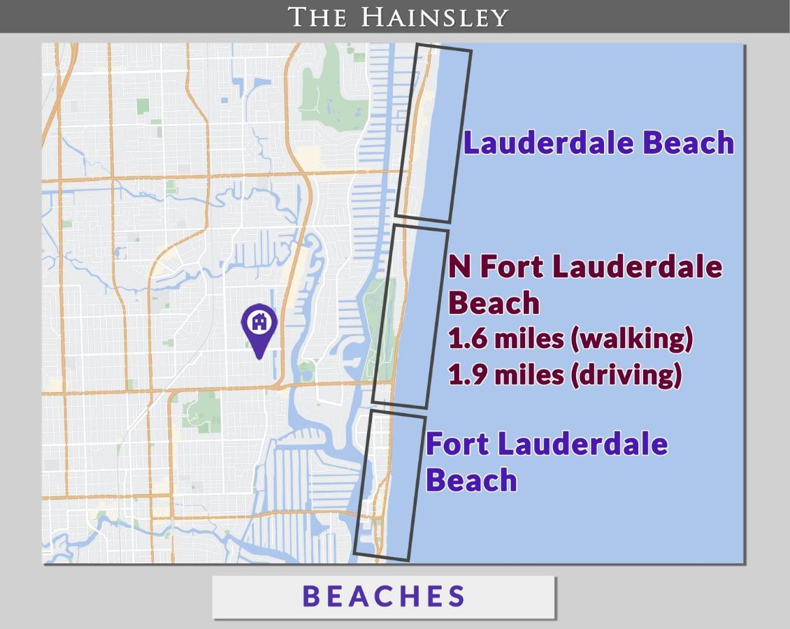 Beautiful Old Apartment With Beach Gear Fort Lauderdale Exteriér fotografie
